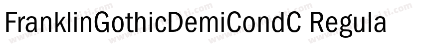 FranklinGothicDemiCondC Regular字体转换